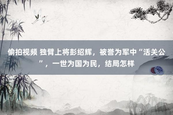 偷拍视频 独臂上将彭绍辉,被誉为军中“活关公”,一世为国为民,结局怎样