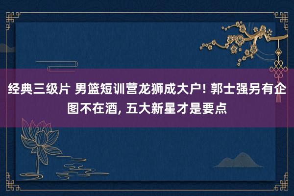 经典三级片 男篮短训营龙狮成大户! 郭士强另有企图不在酒, 五大新星才是要点
