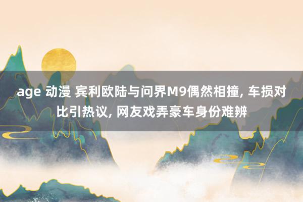 age 动漫 宾利欧陆与问界M9偶然相撞, 车损对比引热议, 网友戏弄豪车身份难辨